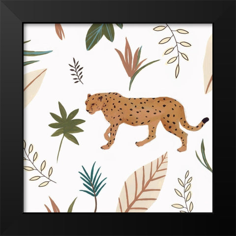 African Cheetah II  Black Modern Wood Framed Art Print by Isabelle Z