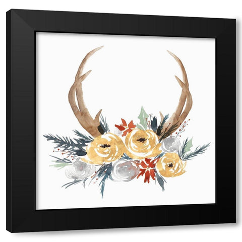 Adorning I  Black Modern Wood Framed Art Print by Isabelle Z