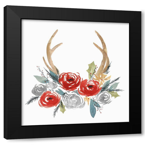 Adorning II  Black Modern Wood Framed Art Print by Isabelle Z