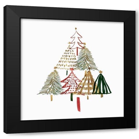 Pine Trees I  Black Modern Wood Framed Art Print by Isabelle Z