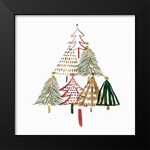 Pine Trees I  Black Modern Wood Framed Art Print by Isabelle Z