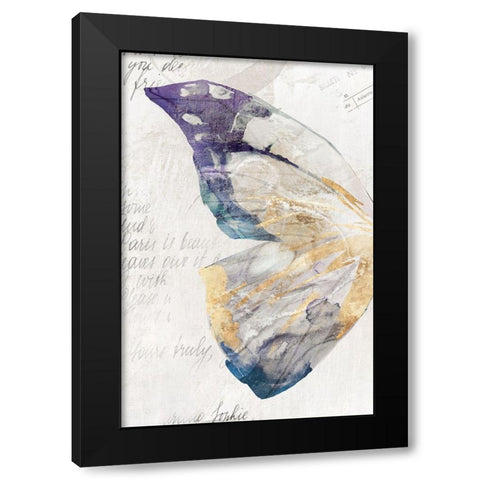 Butterfly Effect II  Black Modern Wood Framed Art Print by Isabelle Z