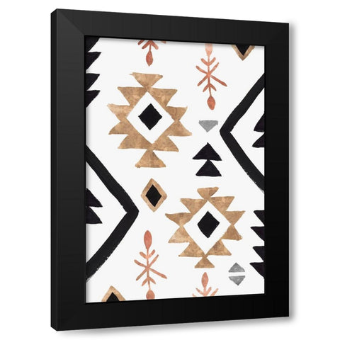 Rhythemics I  Black Modern Wood Framed Art Print with Double Matting by Isabelle Z