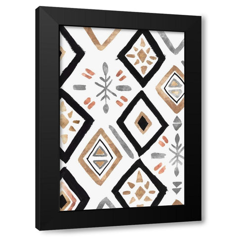 Rhythemics II  Black Modern Wood Framed Art Print by Isabelle Z