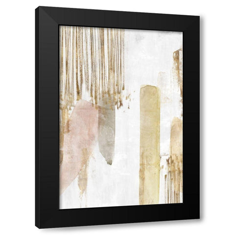 Band of Gold I  Black Modern Wood Framed Art Print with Double Matting by Isabelle Z