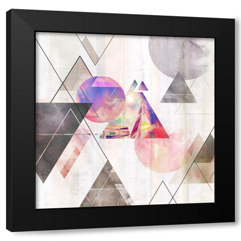 Holographic I  Black Modern Wood Framed Art Print by Isabelle Z