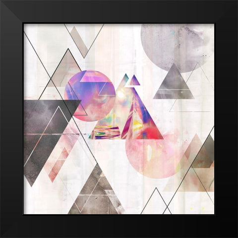 Holographic I  Black Modern Wood Framed Art Print by Isabelle Z