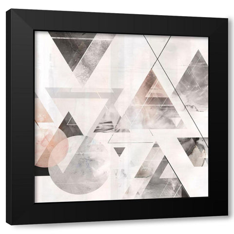 Holographic II  Black Modern Wood Framed Art Print by Isabelle Z