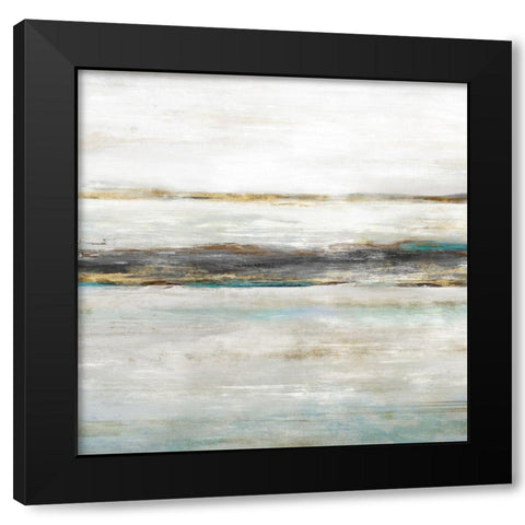 Waters Edge I  Black Modern Wood Framed Art Print with Double Matting by Isabelle Z