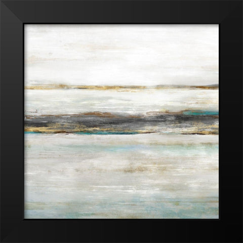 Waters Edge I  Black Modern Wood Framed Art Print by Isabelle Z