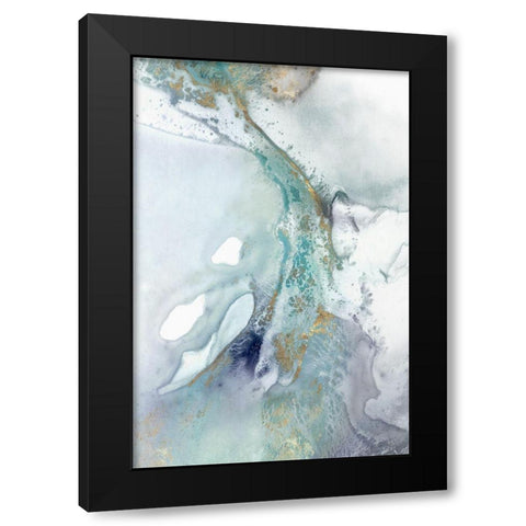 Blotting II  Black Modern Wood Framed Art Print by Isabelle Z