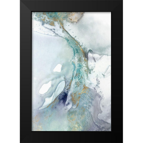 Blotting II  Black Modern Wood Framed Art Print by Isabelle Z