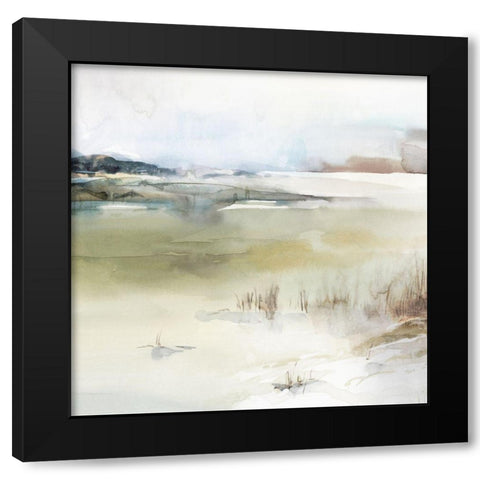 Epilogue I  Black Modern Wood Framed Art Print with Double Matting by Isabelle Z