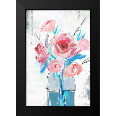 Blue Vase I  Black Modern Wood Framed Art Print by Isabelle Z