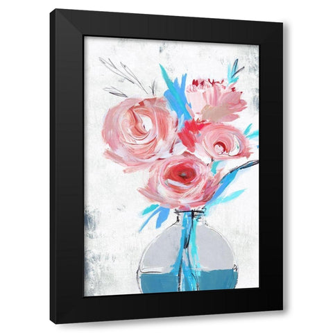 Blue Vase II  Black Modern Wood Framed Art Print by Isabelle Z