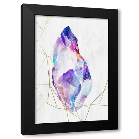 Lucid II  Black Modern Wood Framed Art Print with Double Matting by Isabelle Z