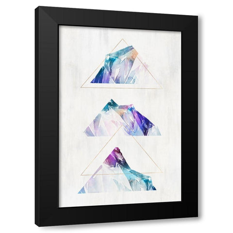 Clear Cut I  Black Modern Wood Framed Art Print with Double Matting by Isabelle Z