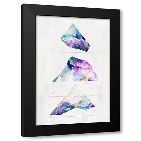 Clear Cut II  Black Modern Wood Framed Art Print by Isabelle Z