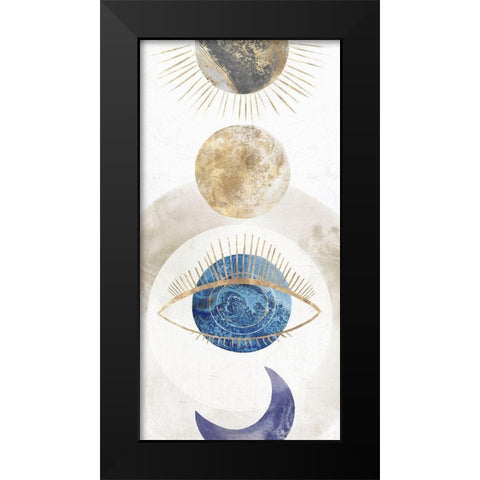 Crescent Moon I  Black Modern Wood Framed Art Print by Isabelle Z