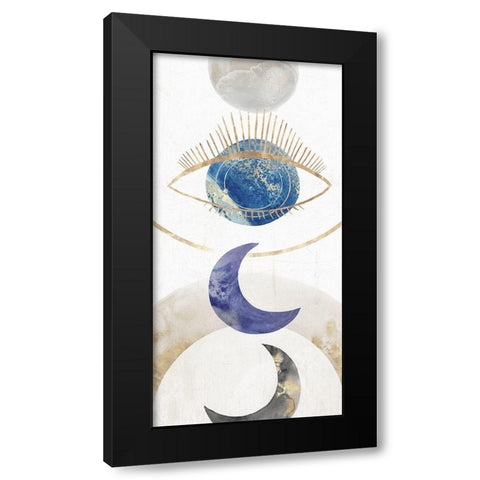 Crescent Moon II  Black Modern Wood Framed Art Print by Isabelle Z