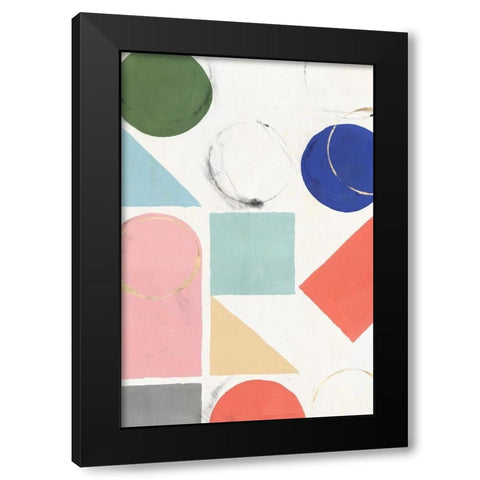 Fusion I  Black Modern Wood Framed Art Print with Double Matting by Isabelle Z