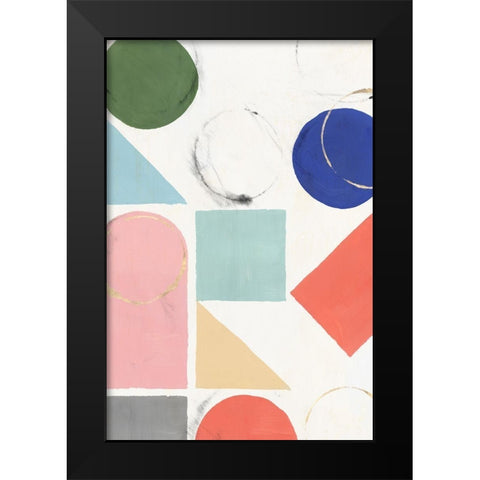 Fusion I  Black Modern Wood Framed Art Print by Isabelle Z