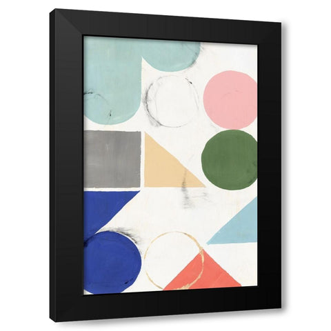 Fusion II  Black Modern Wood Framed Art Print by Isabelle Z