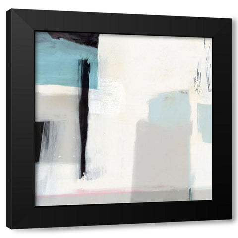 Underline I  Black Modern Wood Framed Art Print with Double Matting by Isabelle Z