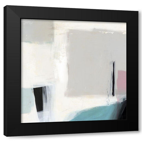 Underline II  Black Modern Wood Framed Art Print with Double Matting by Isabelle Z