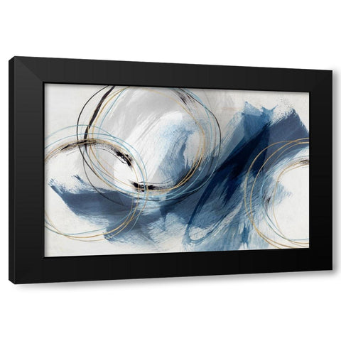 Detour   Black Modern Wood Framed Art Print by Isabelle Z