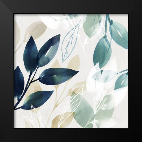 Green Sleeves I  Black Modern Wood Framed Art Print by Isabelle Z