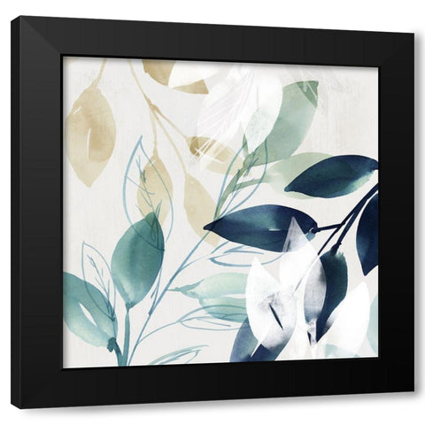 Green Sleeves II  Black Modern Wood Framed Art Print with Double Matting by Isabelle Z