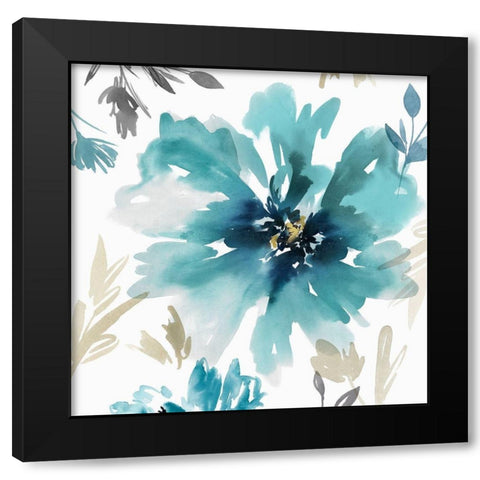 Finesse II  Black Modern Wood Framed Art Print with Double Matting by Isabelle Z