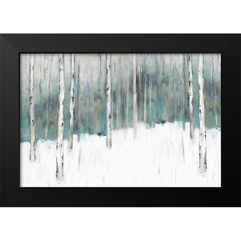 Winters Trail I  Black Modern Wood Framed Art Print by Isabelle Z