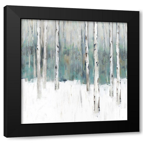 Winters Trail III  Black Modern Wood Framed Art Print with Double Matting by Isabelle Z