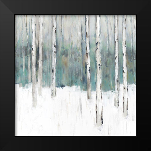 Winters Trail III  Black Modern Wood Framed Art Print by Isabelle Z