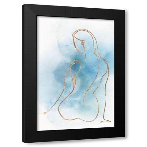 Figurative II  Black Modern Wood Framed Art Print by Isabelle Z