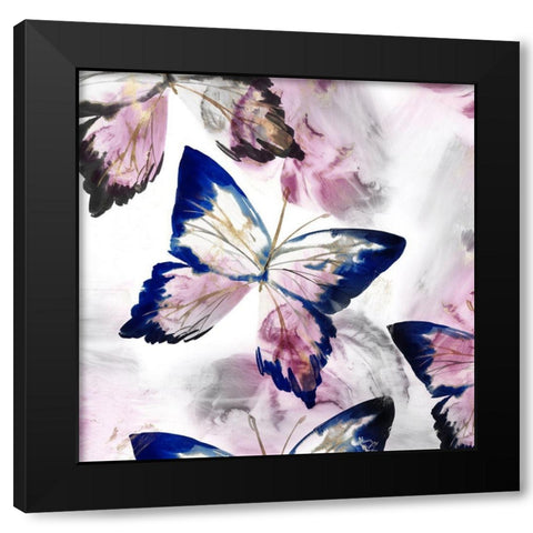Fluttering III  Black Modern Wood Framed Art Print by Isabelle Z