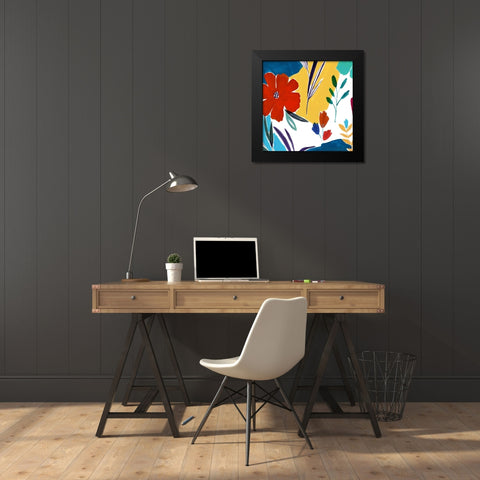 Cheerfulness I  Black Modern Wood Framed Art Print by Isabelle Z