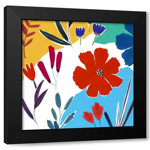 Cheerfulness II  Black Modern Wood Framed Art Print with Double Matting by Isabelle Z