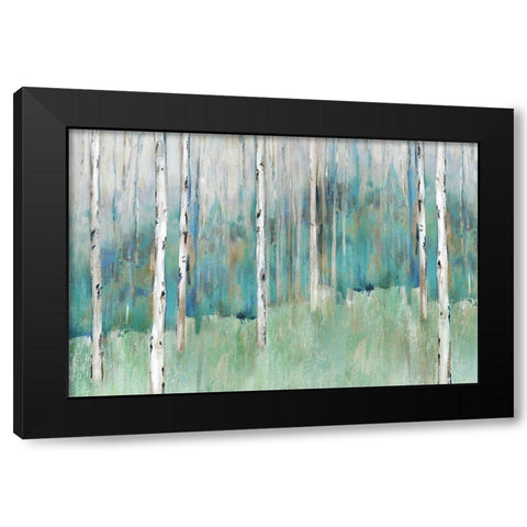 Foothills I  Black Modern Wood Framed Art Print with Double Matting by Isabelle Z