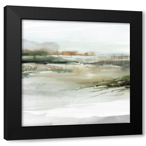 Prologue II  Black Modern Wood Framed Art Print with Double Matting by Isabelle Z