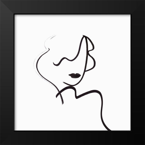 Muser I  Black Modern Wood Framed Art Print by Isabelle Z