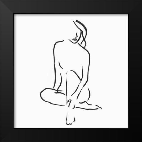 Facade I  Black Modern Wood Framed Art Print by Isabelle Z