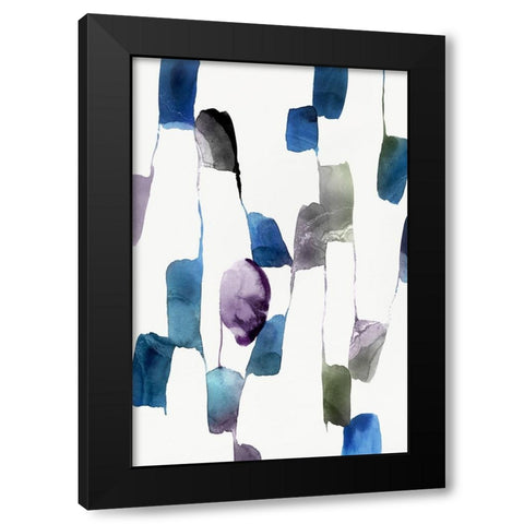 Scattered I  Black Modern Wood Framed Art Print with Double Matting by Isabelle Z
