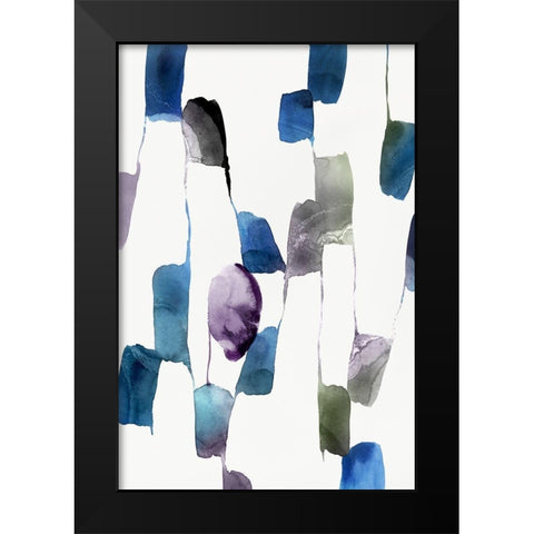 Scattered I  Black Modern Wood Framed Art Print by Isabelle Z