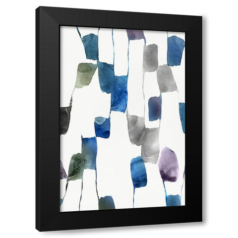 Scattered II  Black Modern Wood Framed Art Print with Double Matting by Isabelle Z