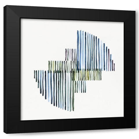 Interlude I  Black Modern Wood Framed Art Print by Isabelle Z
