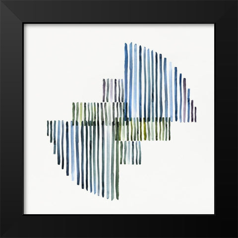 Interlude I  Black Modern Wood Framed Art Print by Isabelle Z