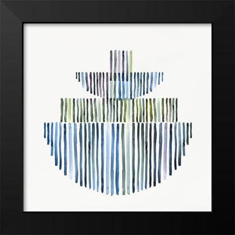 Interlude II  Black Modern Wood Framed Art Print by Isabelle Z
